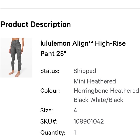 Lululemon Align Leggings - Picture 2 of 8